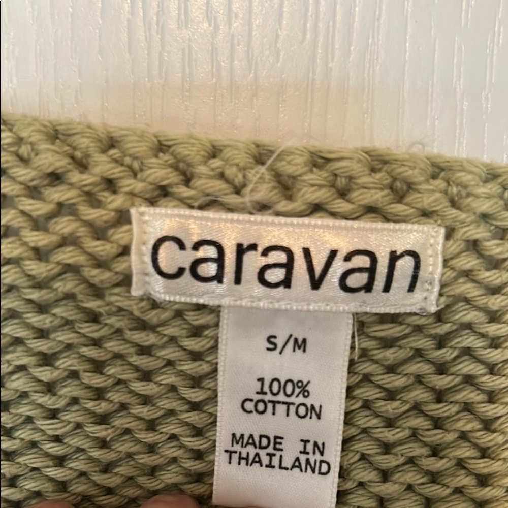 Olive Green Button-Up Sweater - Picture 2 of 4